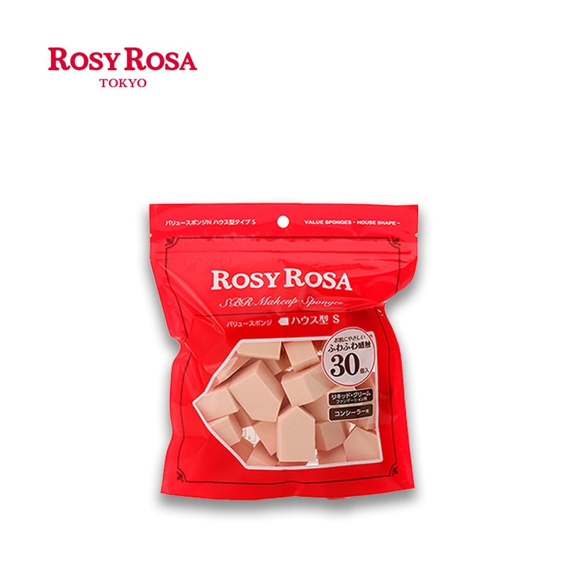 Chantilly Rosy Rosa Pentagon Shape Makeup Sponge Type S 30pcs