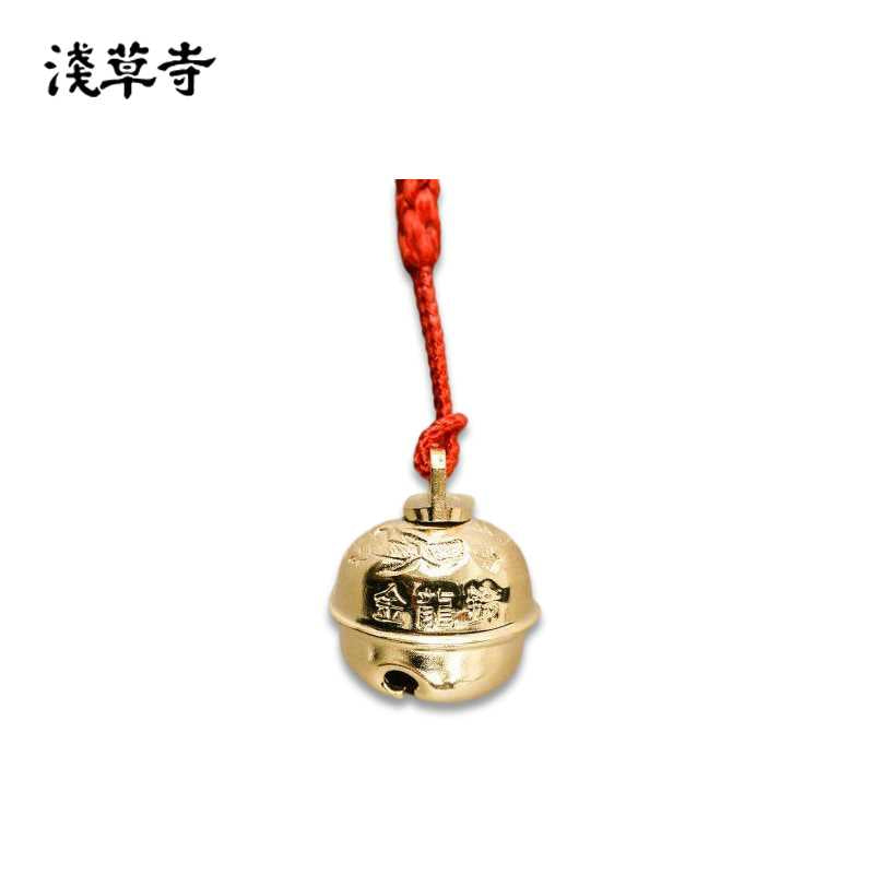 SENSOJI TEMPLE Gold Dragon Lucky Bell