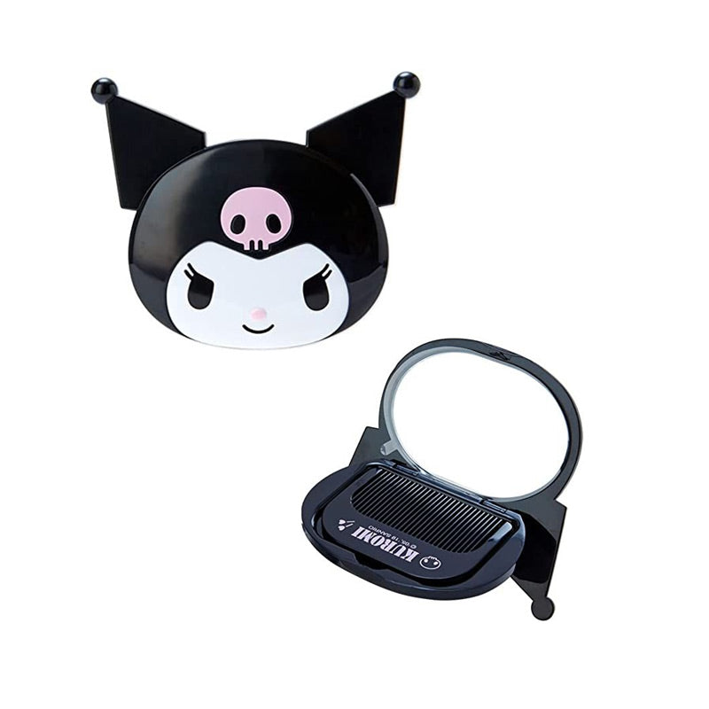 SANRIO Kuromi Folding Mirror and Comb Set