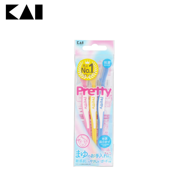 Kaijirushi Razor Pretty Mayusori L 3 Pieces