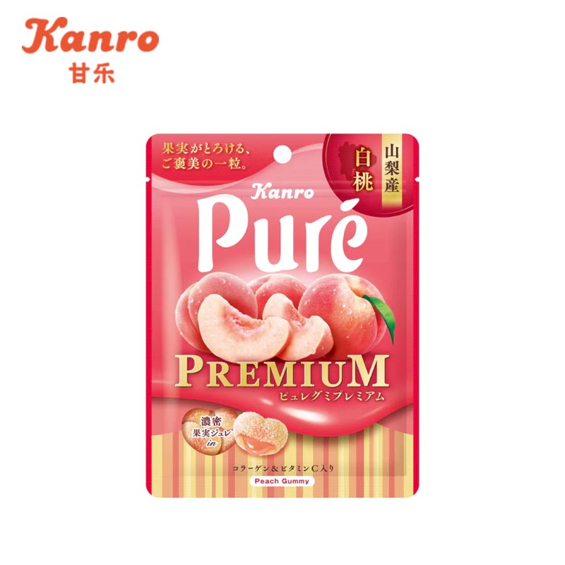 KANRO Yamanashi White Peach Pure Gummy