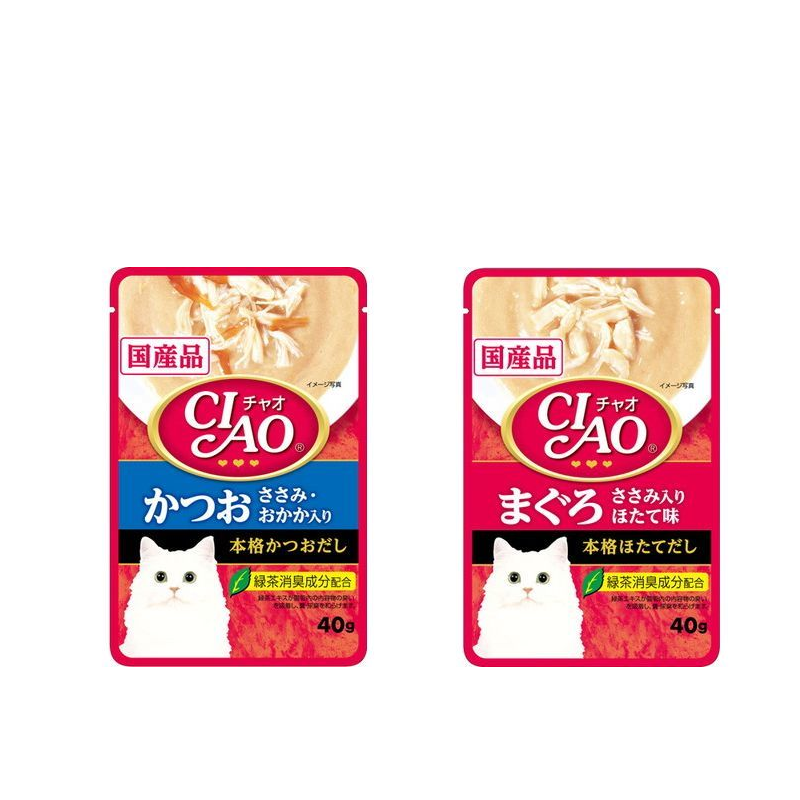 CIAO Pouch Bonito With Chicken Fillet and Bonito Flakes