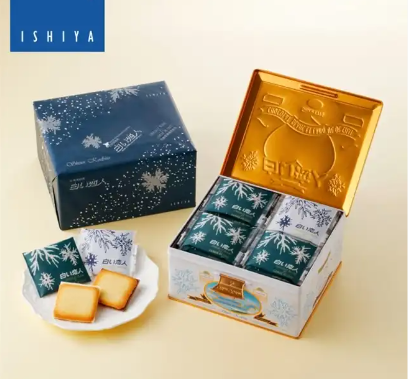 ISHIYA SHIROI KOIBITO Langue de chat Cookies 36pcs (White & Dark Chocolate)