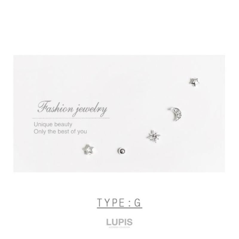 LUPIS One Point Earrings Set G