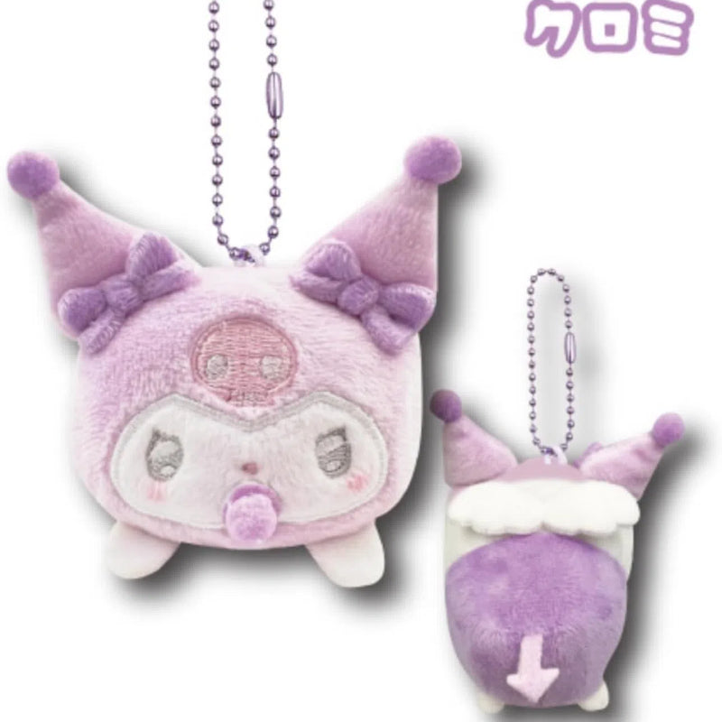 SANRIO Angel Baby Lying Plush Keychain