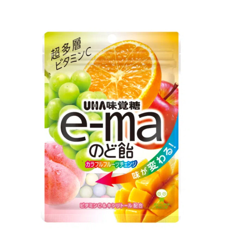 UHA Mikakuto e-ma Colorful Fruit Flavor-Changing Lozenges