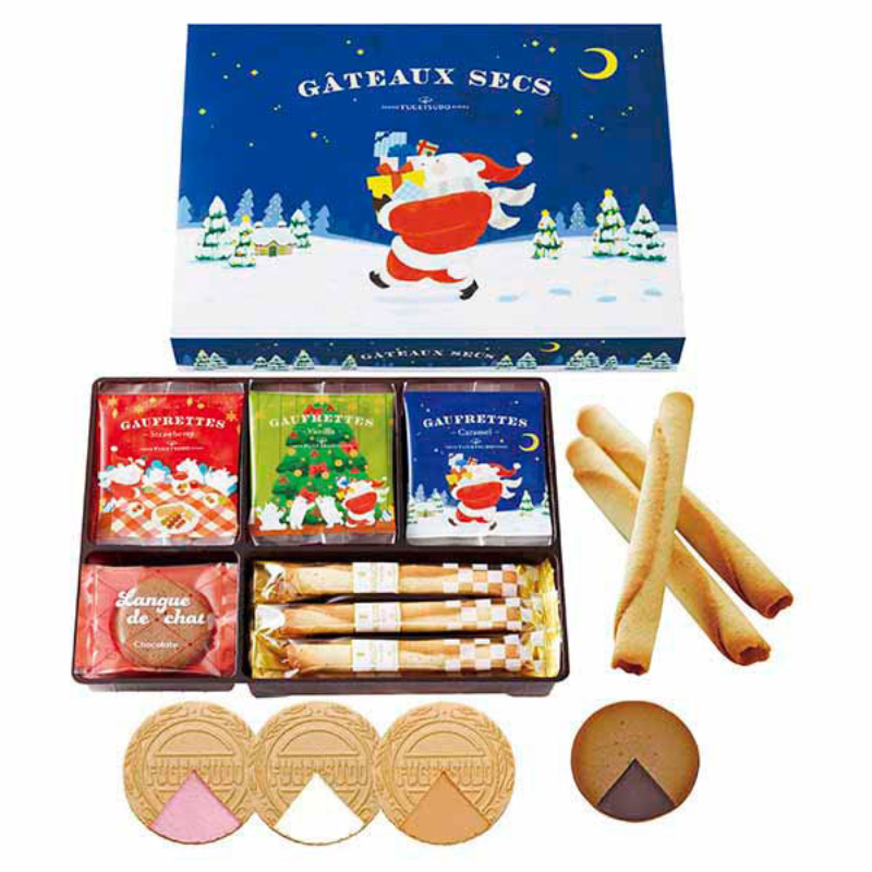 TOKYO FUGETSUDO Gâteau Secs Christmas Cookie Assortment (21 pieces)