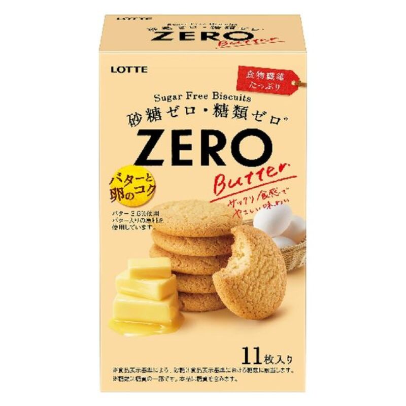 LOTTE Zero Sugar-Free Butter Biscuits (11 pieces)