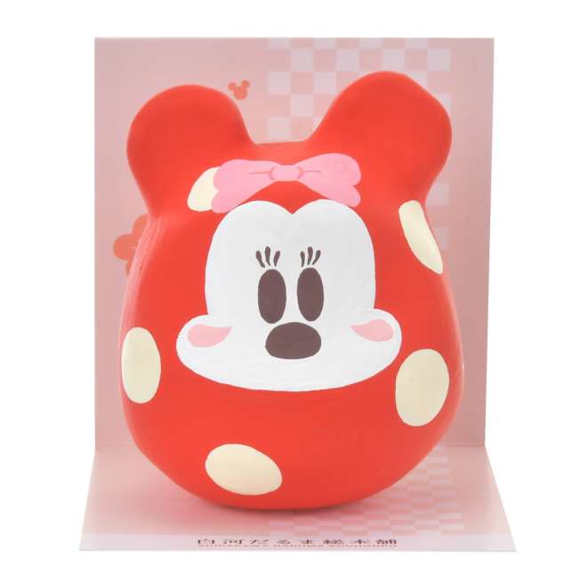 DISNEY Mickey and Minnie Mouse Daruma Doll