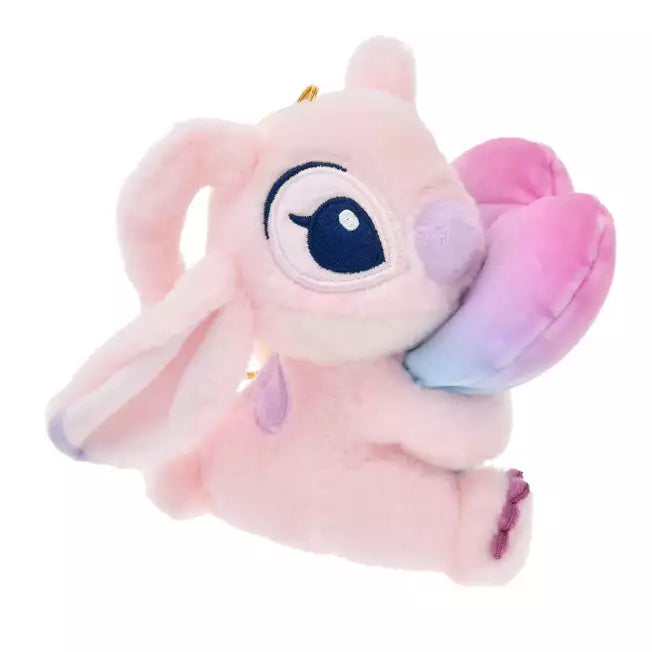 DISNEY Stitch and Angel Gradient Color Smily Heart Cushion Plush