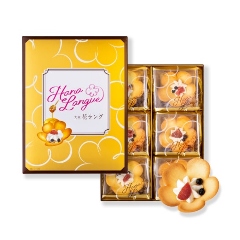 OSAKA LIMITED Osaka Flower Cheese Cream Biscuit Gift Box (6 Pieces)