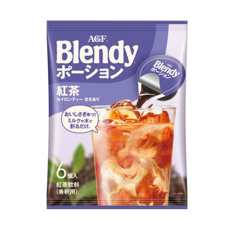 AGF Blendy Portion Concentrated Black Tea Au Lait (18g*6)