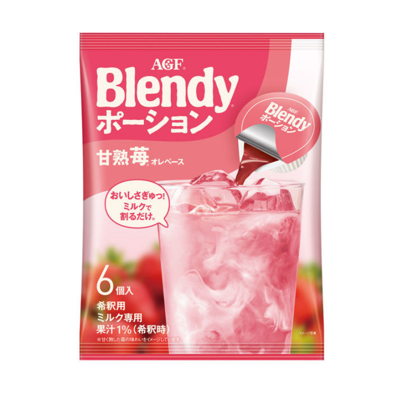 AGF Blendy Portion Concentrated Strawberry Au Lait (20g*6)