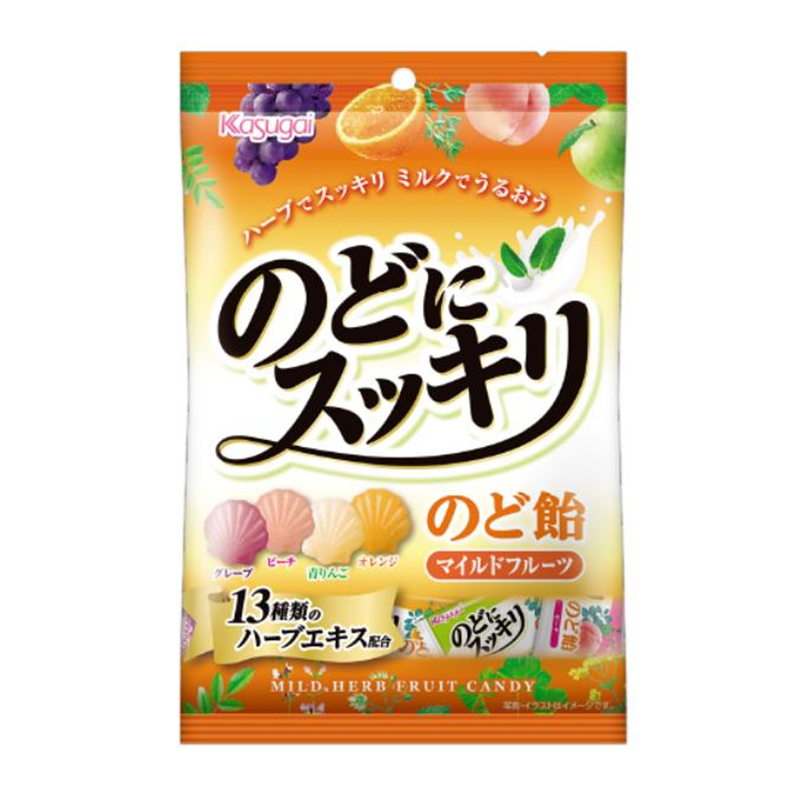 KASUGAI Nodo Sukkiri Fruit Lozenges