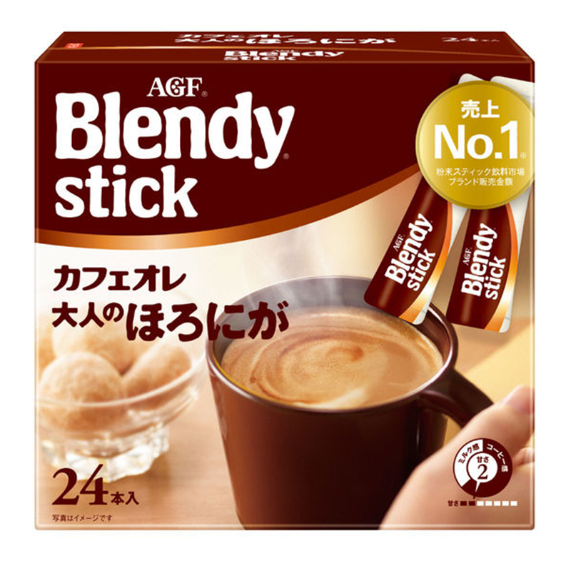 AGF Blendy Stick Cafe au Lait Bittersweet for Adults