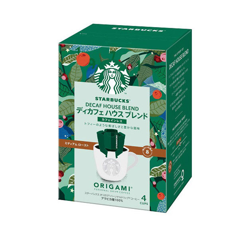 STARBUCKS Decaf House Blend Origami Seasonal Drip Coffee