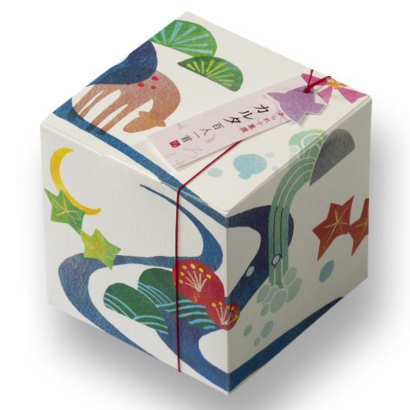 OGURASANSOU 100 Tanka Poem Card Rice Crackers
