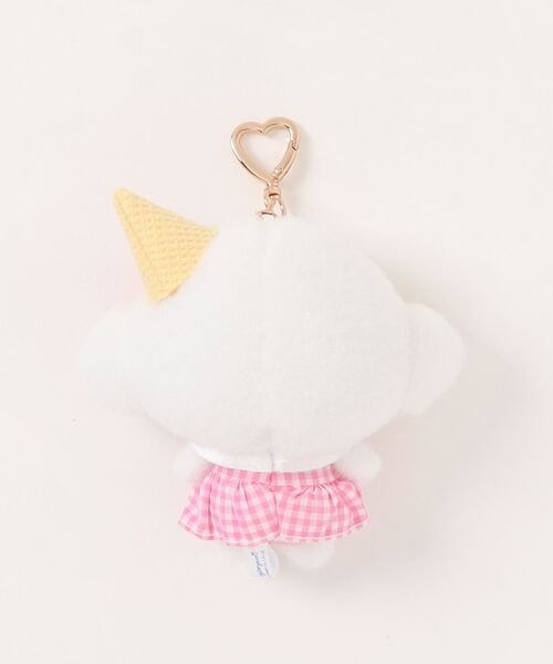 SANRIO Cogimyun 10th Anniversary Gingham Heart Ice Cream Mascot Holder