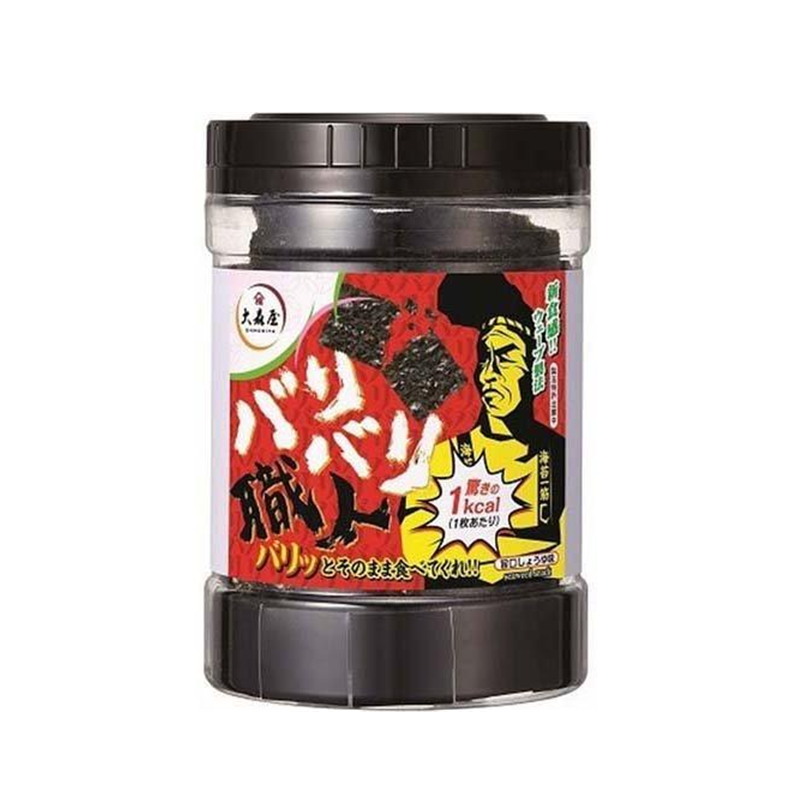 OMORIYA Baribari Shokunin Seaweed Snack Ume Plum Flavor