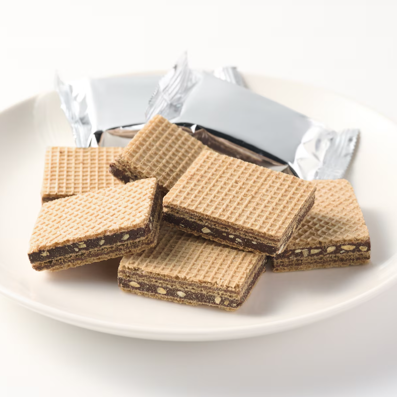 MUJI Double Chocolate Cream Wafers with Peanuts