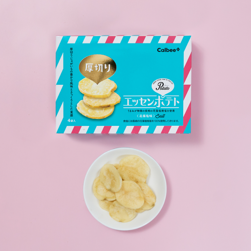 CALBEE Thick-Cut Essen Potato Chips (Salt & Seaweed Flavor)