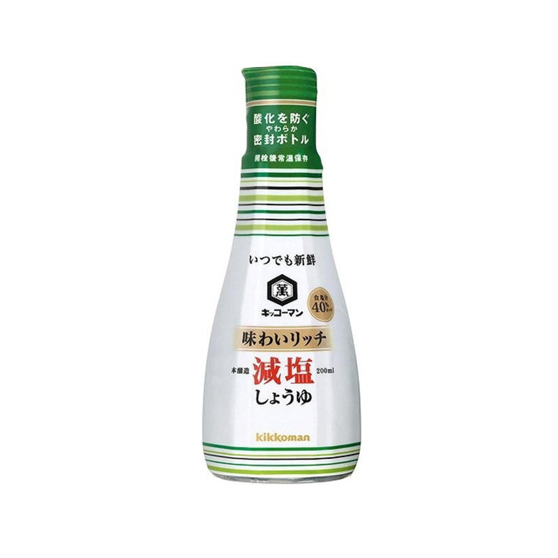 KIKKOMAN Reduced Sodium Soy Sauce (200 ml)