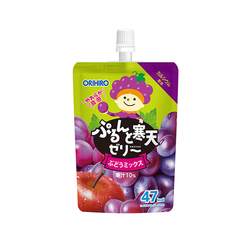 ORIHIRO Mixed Grape Flavored Jiggly Kanten Jelly