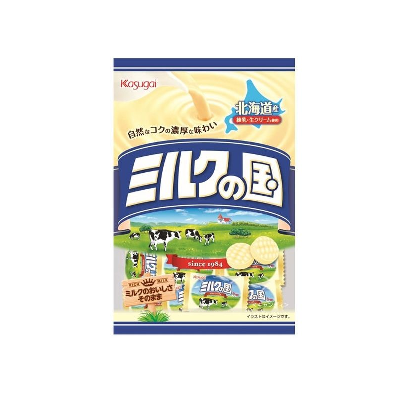 KASUGAI Milk no Kuni (The Land of Milk) – Rich Milk Candy 125g