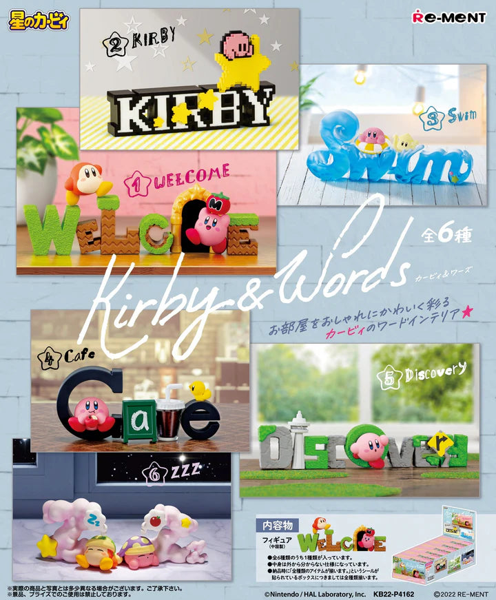 RE-MENT Kirby & Words Blind Box Desktop Ornament