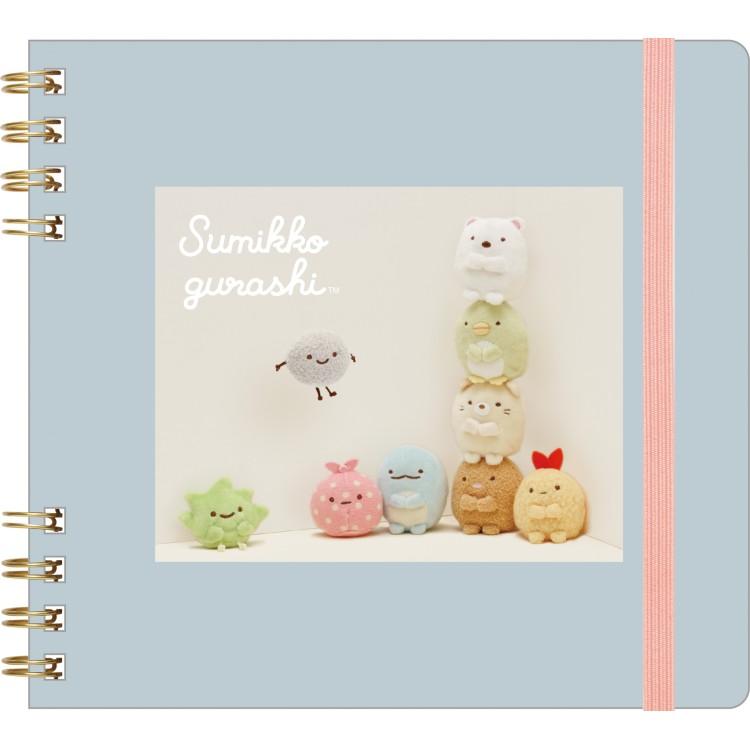 SAN-X Square Notebook Sumikko Gurashi Photo Series Blue