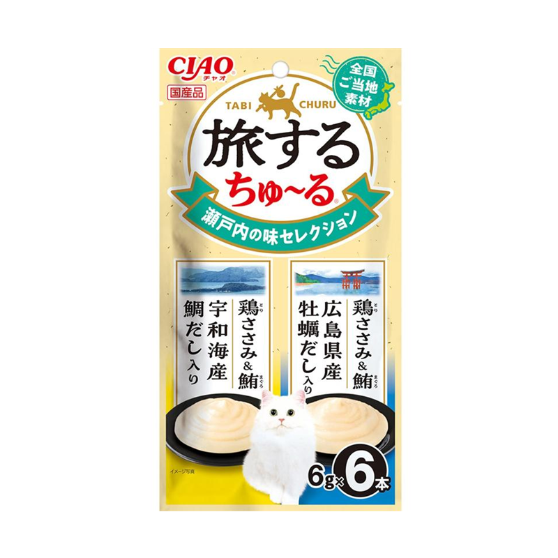 INABA CIAO Traveling Churu 2-Variety Cat Treats
