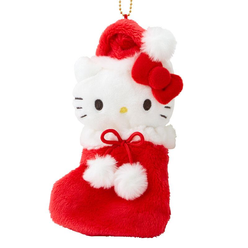 SANRIO Christmas Stocking Plush Keychain with Chocolate Cream Sandwich Cookies