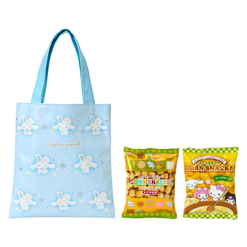 SANRIO Snow Bunny Tote Bag and Corn Snack Set