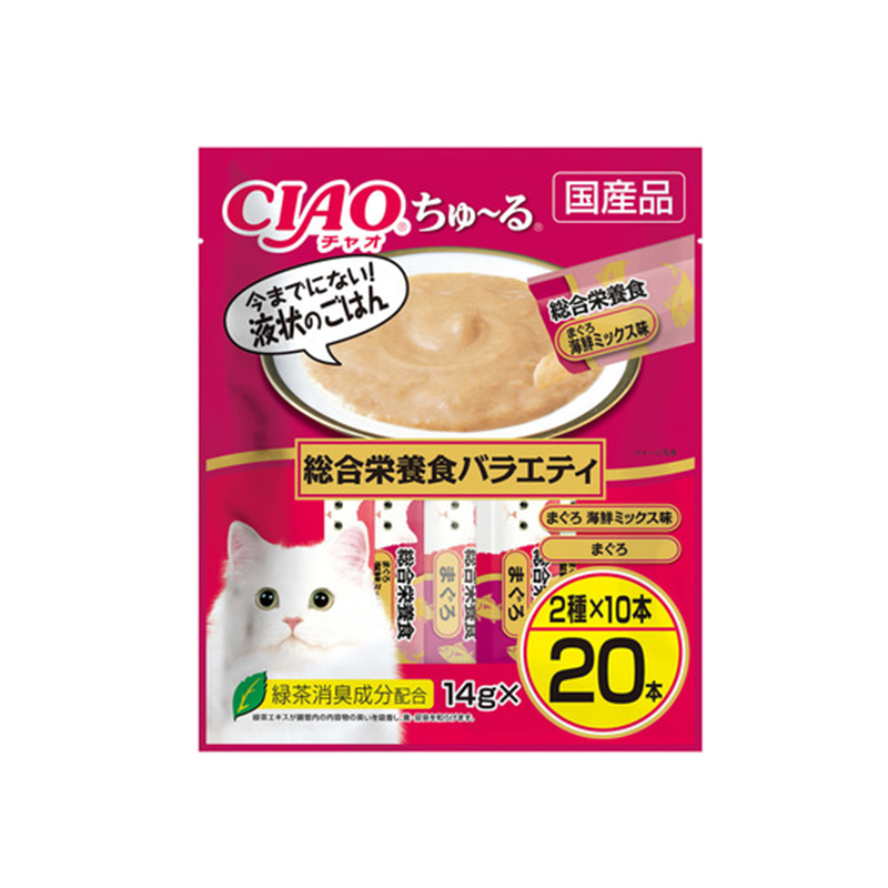INABA CIAO Churu Seafood Mix Cat Treat