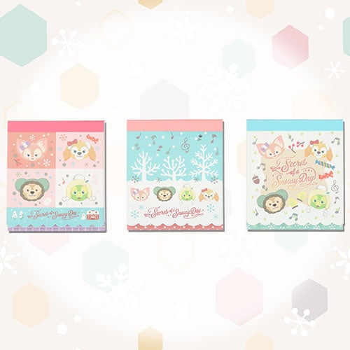 DISNEY Duffy & Friends Secret of a Snowy Day Sticky Note Set