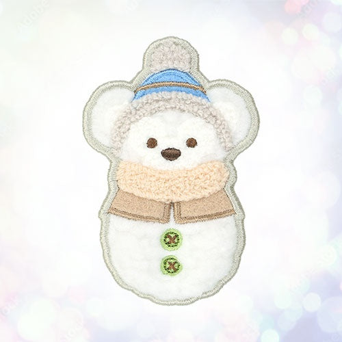 DISNEY Duffy & Friends Secret of a Snowy Day Duffy Bear Snowman Plush Hair Clip