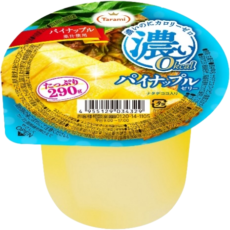 TARAMI Large 0kcal Pineapple Nata de Coco Jelly