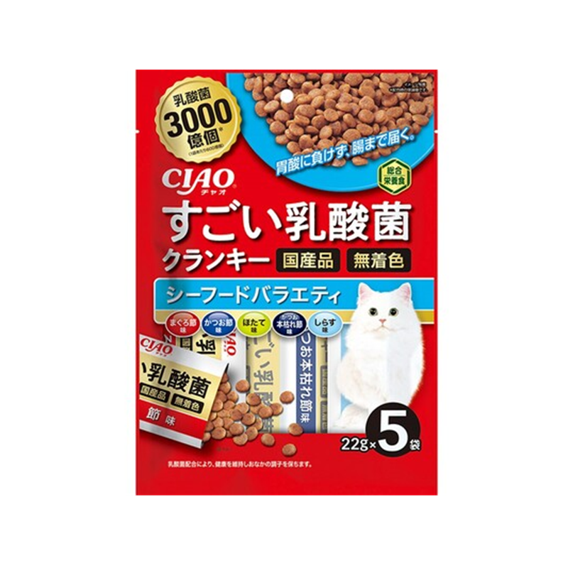 CIAO Amazing Lactic Acid Bacteria Crunchy Seafood Variety