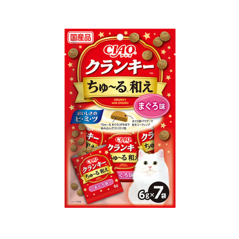 INABA CIAO Crunky Churu Infused Kibble Treats