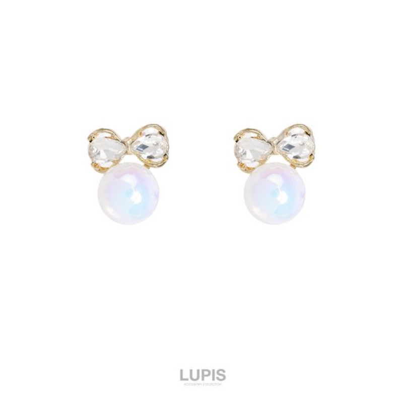 LUPIS Ribbon × Aurora Pearl Earrings