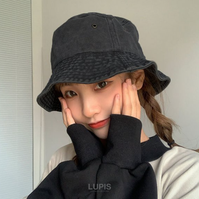 LUPIS Washed Denim Bucket Hat