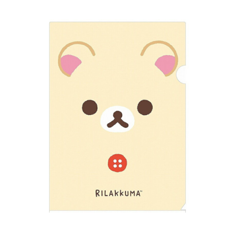 SAN-X Rilakkuma Big Face Soft A4 Clear Folder