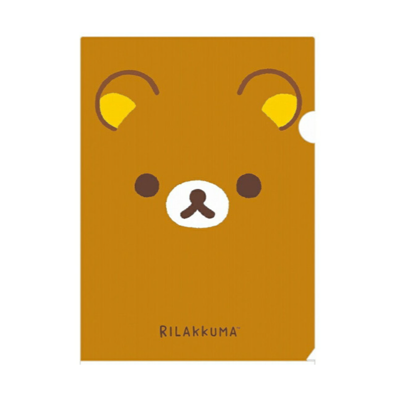 SAN-X Rilakkuma Big Face Soft A4 Clear Folder