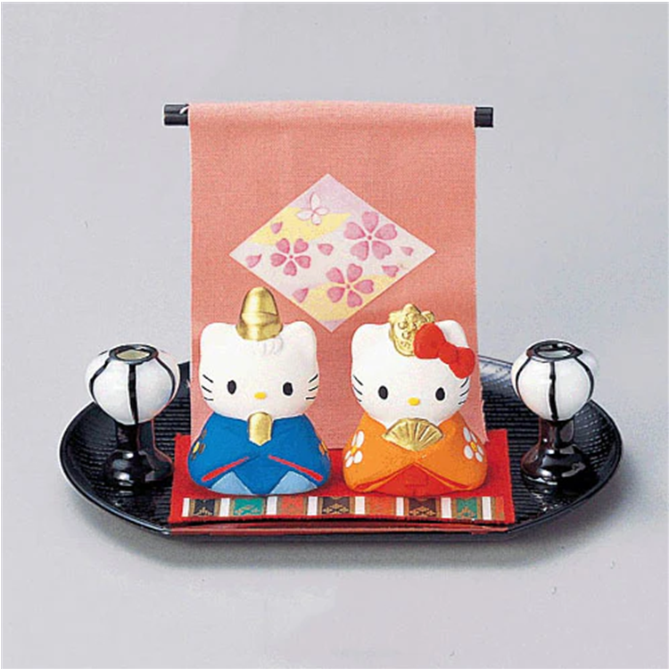 SANRIO Hello Kitty and Dear Daniel Girls’ Day Ceramic Centerpiece