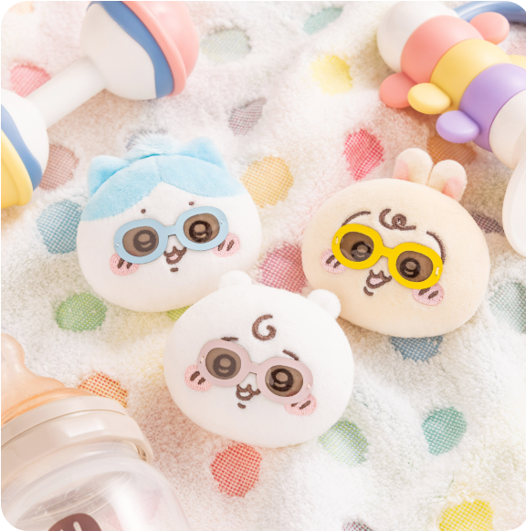 CHIIKAWA MARKET Chiikawa Baby Sunglasses Plush Pinback