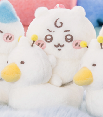 CHIIKAWA MARKET Chiikawa Baby Duck Riding Plush Keychain