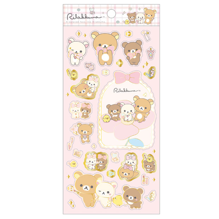 SAN-X Rilakkuma – Makeup Rilakkuma Sticker Set