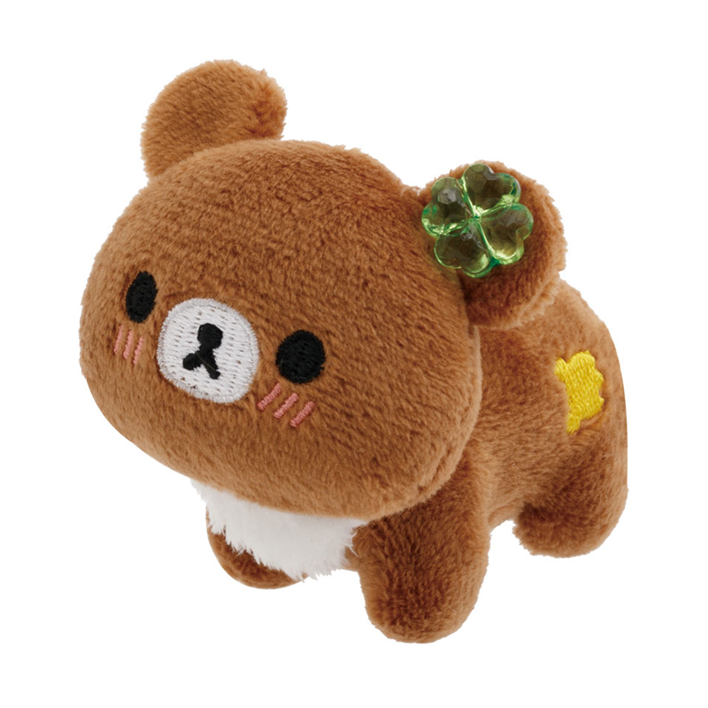 SAN-X Rilakkuma Chairoikoguma's Kumakyun Days Palm-Sized Plush Toy (Random 1 Of 6)