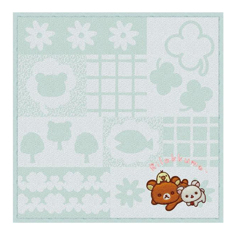 SAN-X Rilakkuma Chairoikoguma's Kumakyun Days Mini Towel