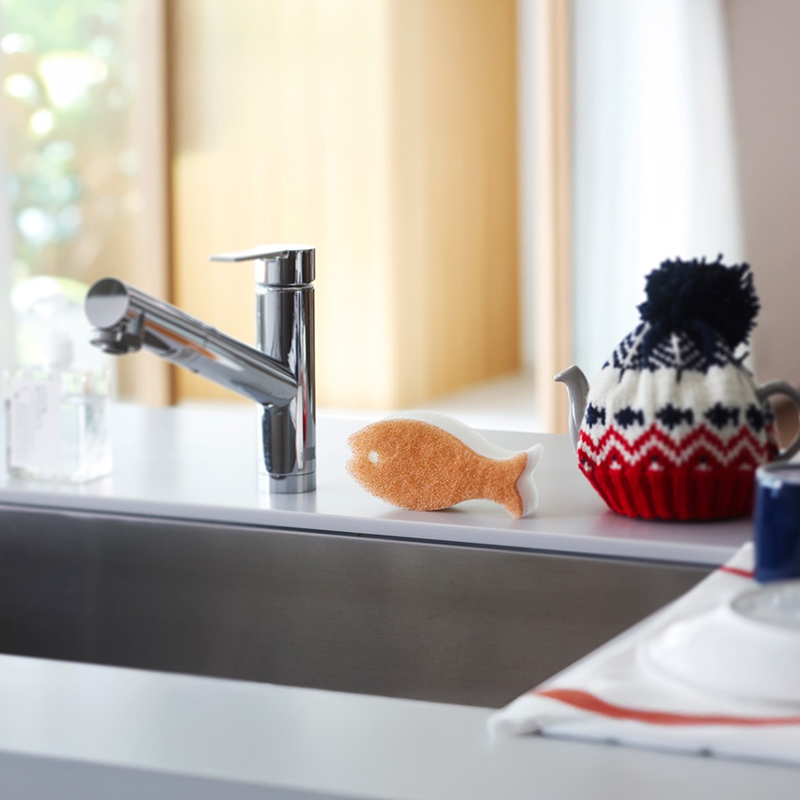 MARNA Fish Shaped Kitchen Sponge